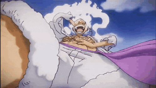a cartoon of a person laying on a cloud with a purple cape .