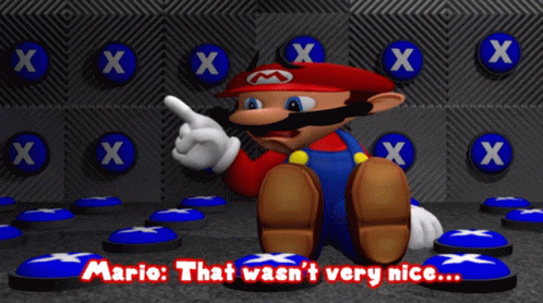 Smg4 Mario GIF - Smg4 Mario That Wasnt Very Nice GIFs