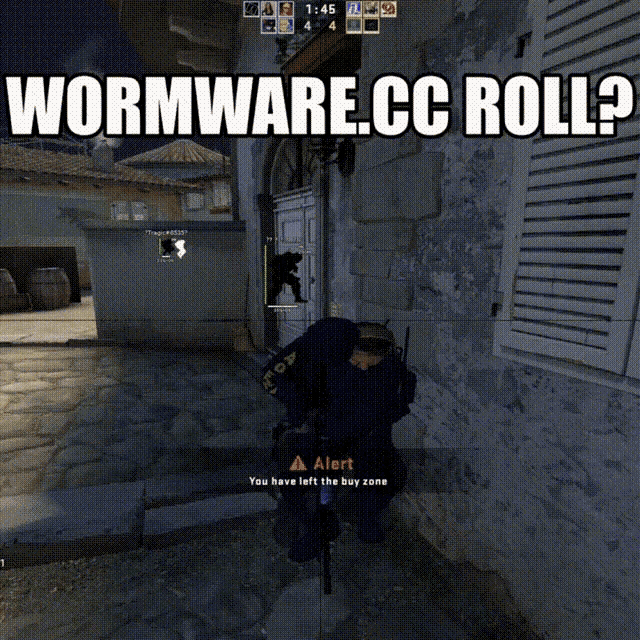 a wormware cc roll is displayed on a video game screen