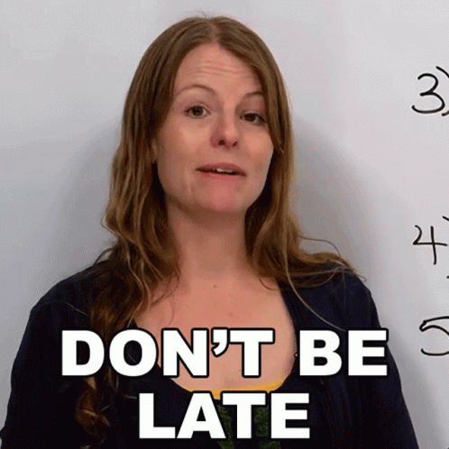 Dont Be Late Emma GIF - Dont Be Late Emma Engvid GIFs
