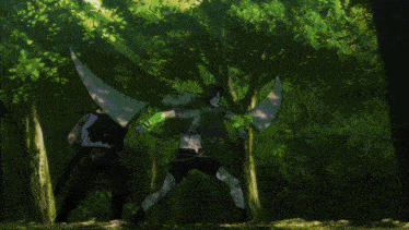 a man in a tank top is holding a sword