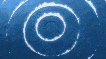 a blue background with a swirl in the middle