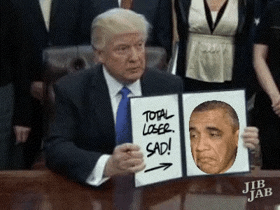 Trump Obama GIF - Trump Obama Loser GIFs