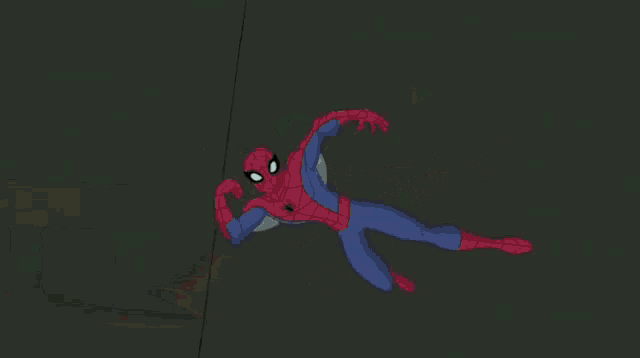 a cartoon drawing of spider-man and venom fighting