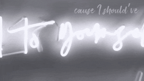 a neon sign that says " it 's to you "