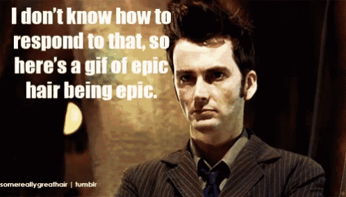 a man in a suit and tie says i don t know how to respond