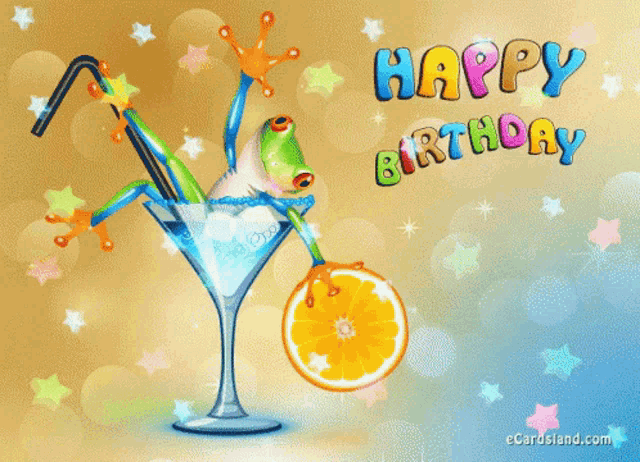 Happy Birthday Drink GIF - Happy Birthday Drink Greet GIFs