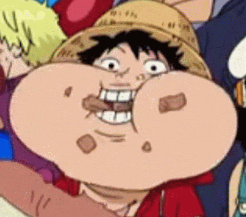 Luffy One Piece GIF - Luffy One Piece Eating GIFs