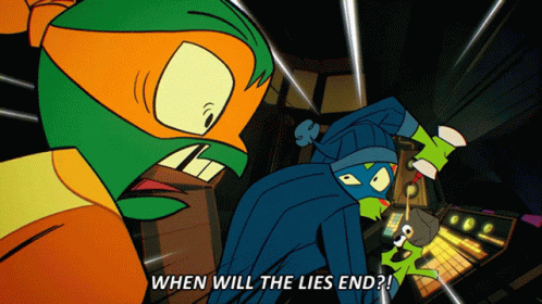 Rise Of The Tmnt Michelangelo GIF - Rise Of The Tmnt Michelangelo When Will The Lies End GIFs