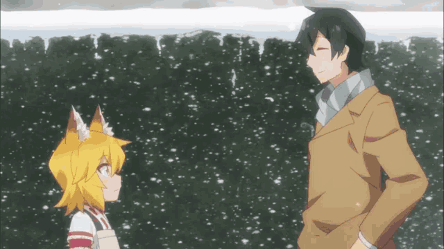 a man and a girl are standing next to each other