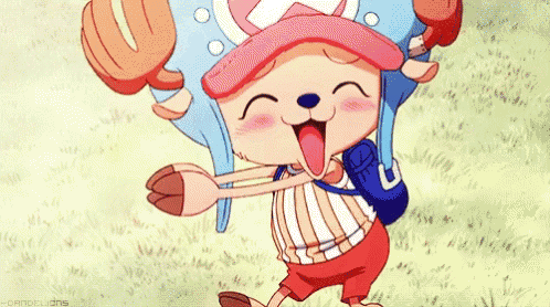 tony tony chopper is a cartoon character from one piece and is wearing a hat and a backpack .