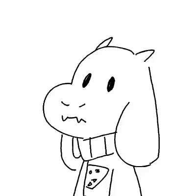 a black and white drawing of a goat with a red heart above its head .