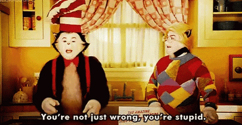Cat And The Hat Wrong GIF - Cat And The Hat Wrong Stupid GIFs