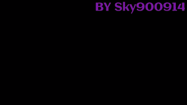 a pixel art of a girl laying on the floor with the words by sky900914 in the upper right corner
