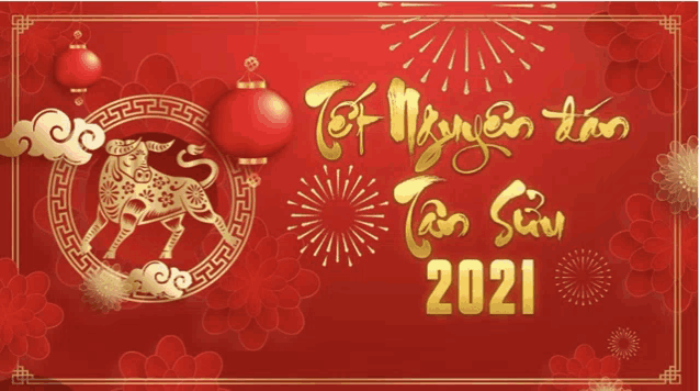 a red background with a bull in a circle and the year 2021 written in gold