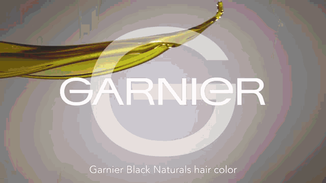 a logo for garnier black naturals hair color is shown