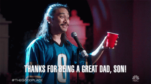 Thanks For Being A Great Dad Son Mitch Narito GIF - Thanks For Being A Great Dad Son Mitch Narito Donkey Doug GIFs