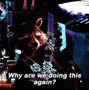 Guardians Of The Galaxy Why Are We Doing This Again GIF - Guardians Of The Galaxy Why Are We Doing This Again Rocket GIFs