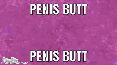 two cartoon characters are sitting on a couch with the words penis butt penis butt