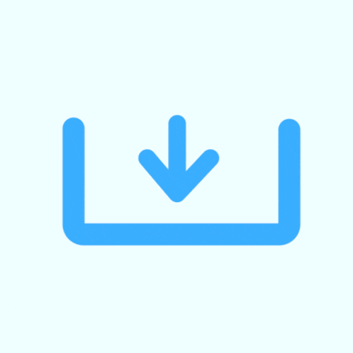 a blue icon with an arrow pointing to the right