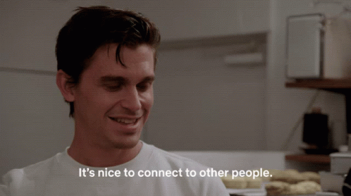 Its Nice To Connect To Other People Feels Good GIF - Its Nice To Connect To Other People Feels Good Come Together GIFs