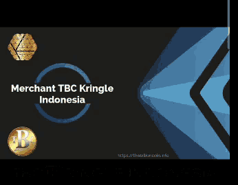 a merchant tbc kringle indonesia advertisement on a black background