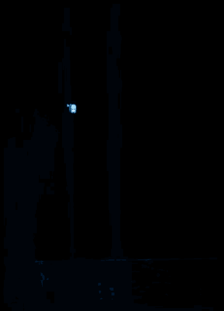a blue anime girl singing into a microphone