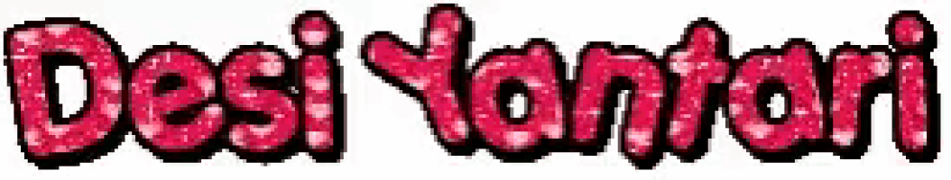 the word desi vantari is written in red glitter on a white background