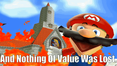 Smg4 Mario GIF - Smg4 Mario And Nothing Of Value Was Lost GIFs