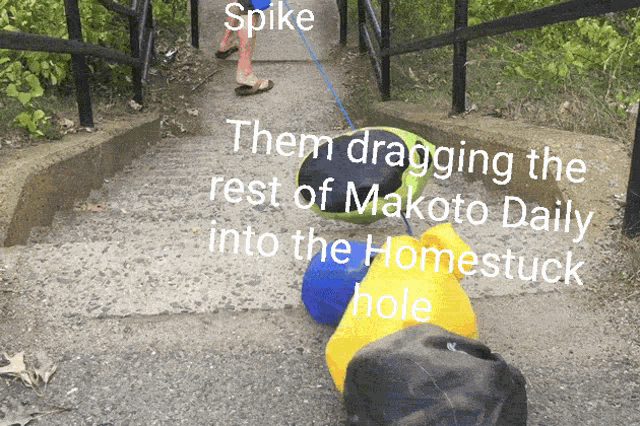 spike dragging the rest of makoto daily into the hometuck hole
