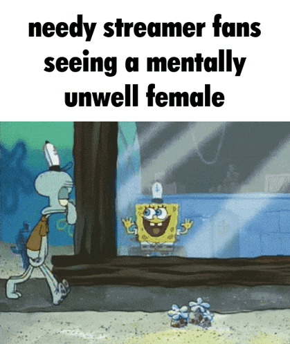 spongebob and squidward from spongebob squarepants are standing next to each other
