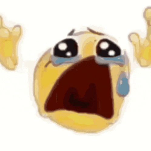 a drawing of a person with a tear coming out of their nose