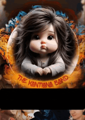 a picture of a baby girl with the kantana band written on it