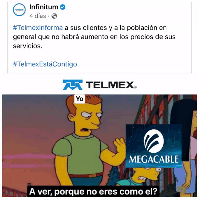 a cartoon of a man talking to another man with the words a ver porque no eres como el