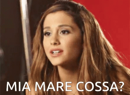 Ariana Grande Mia Mare Cossa GIF - Ariana Grande Mia Mare Cossa Singing GIFs