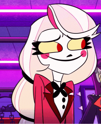 a cartoon character in a red jacket and bow tie