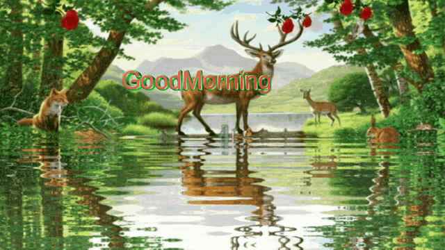 Good Morning Deer GIF - Good Morning Deer Nature GIFs