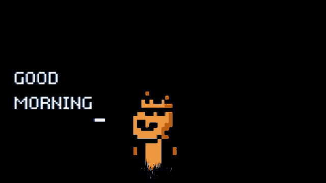 a sign that says do only good everyday with a pixelated hand
