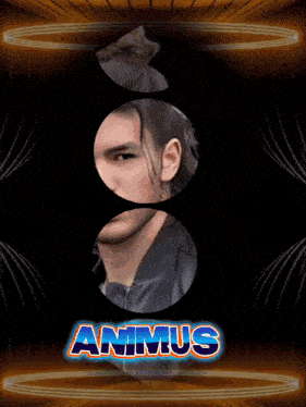 an image of a man with the name anmus written on it