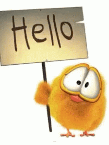 Hello Chick GIF - Hello Chick Sign GIFs