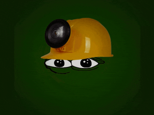 a yellow hard hat with a flashlight on it