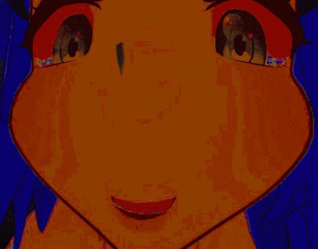 a red background with a black border is a painting