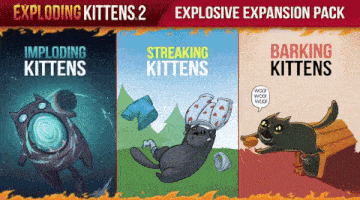 a poster for exploding kittens 2 shows a cat on the cover