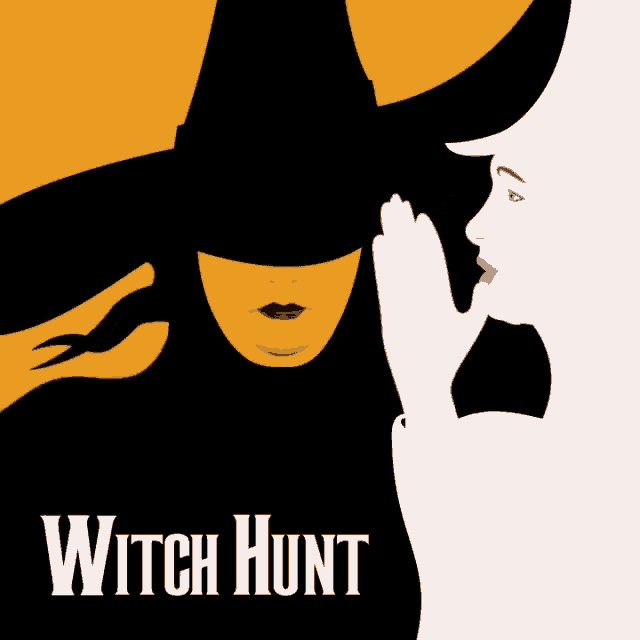 a poster for witch hunt shows a witch and a girl