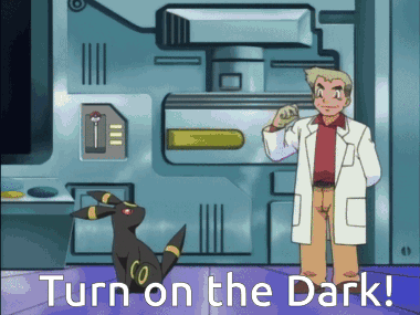 Pokemon Umbreon GIF - Pokemon Umbreon Turn On The Dark GIFs