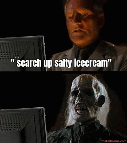 Salty Ice Cream GIF - Salty Ice Cream Skeleton GIFs