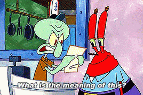 Spongebob Squidward GIF - Spongebob Squidward What Is The Meaning Of This GIFs
