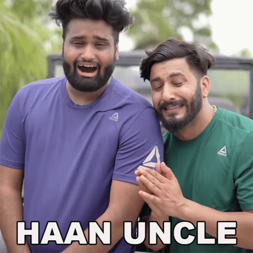 Haan Uncle Dc GIF - Haan Uncle Dc Amit Khatana GIFs