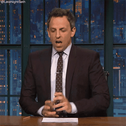 Catches Breath GIF - Seth Meyers Late Night Seth Late Night With Seth Meyers GIFs