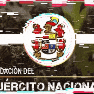 a picture of a coat of arms with the words direccion del ejrcito nacional below it